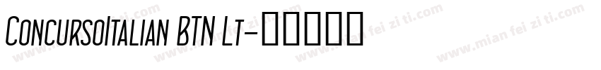 ConcursoItalian BTN Lt字体转换